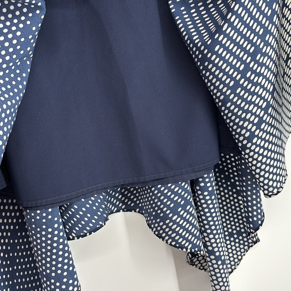 Banana Republic Factory Handkerchief Skirt Blue & White Polka Dot Women’s Size 2 - Picture 6 of 9